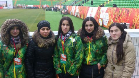 Церемония зажжения олимпийского огня на стадионе Анжи Арена...167