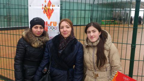 Церемония зажжения олимпийского огня на стадионе Анжи Арена...194