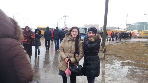 Церемония зажжения олимпийского огня на стадионе Анжи Арена...155