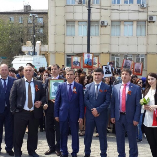 Медицинский колледж посетил шествие Бессмертный полк