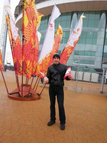 Церемония зажжения олимпийского огня на стадионе Анжи Арена...140