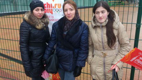 Церемония зажжения олимпийского огня на стадионе Анжи Арена...197